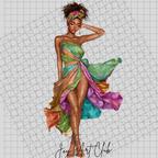 Digital products to sell on Etsy, PLR Clipart, Black woman girl clipart, PNG clipart

