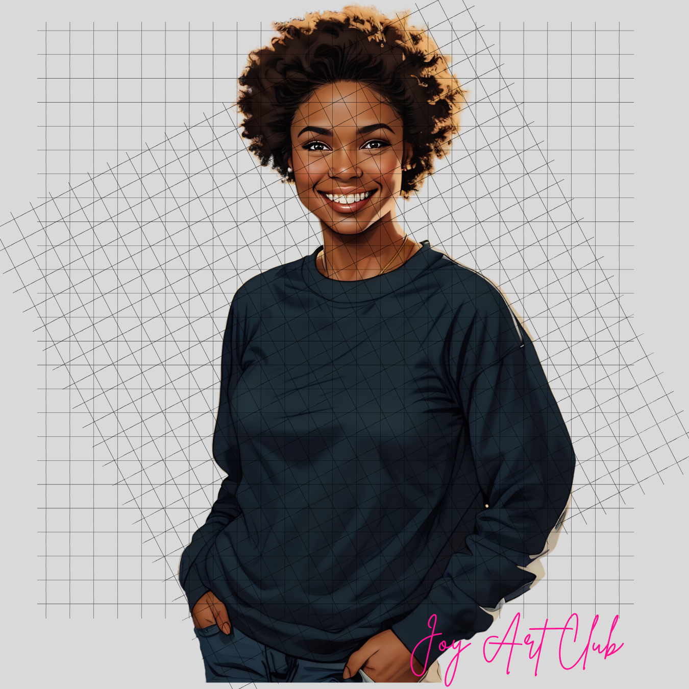 JAC - Black Woman Art - Clipart Bundle PLR / DFY - #Beauty In Motion