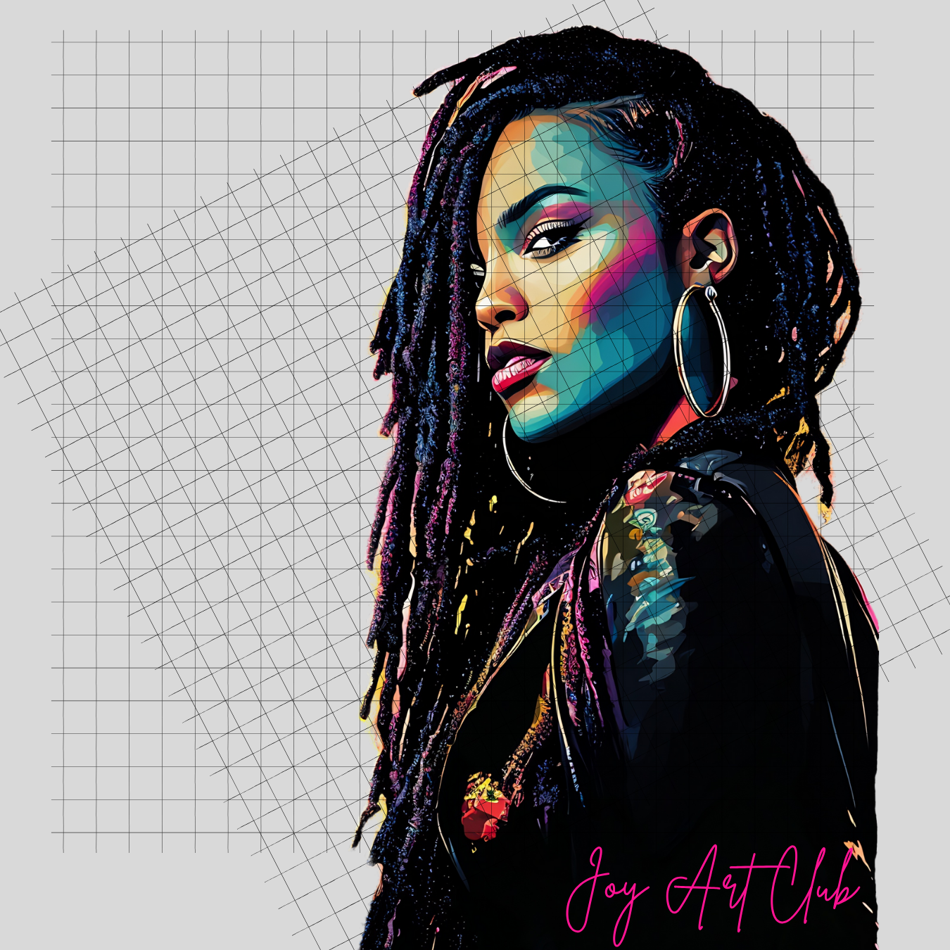 JAC - Black Woman Art - Clipart Bundle PLR / DFY - #Poppin Sistas