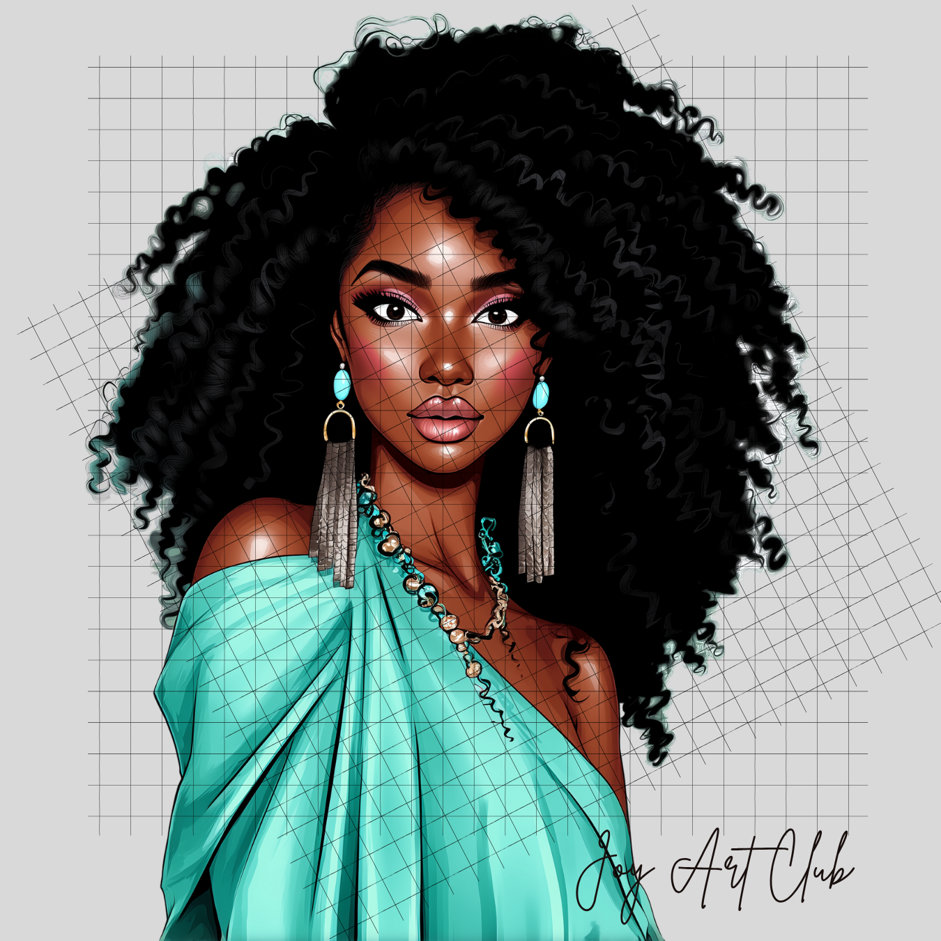JAC - Black Woman Art - Clipart Bundle PLR / DFY - #Easy Breezy