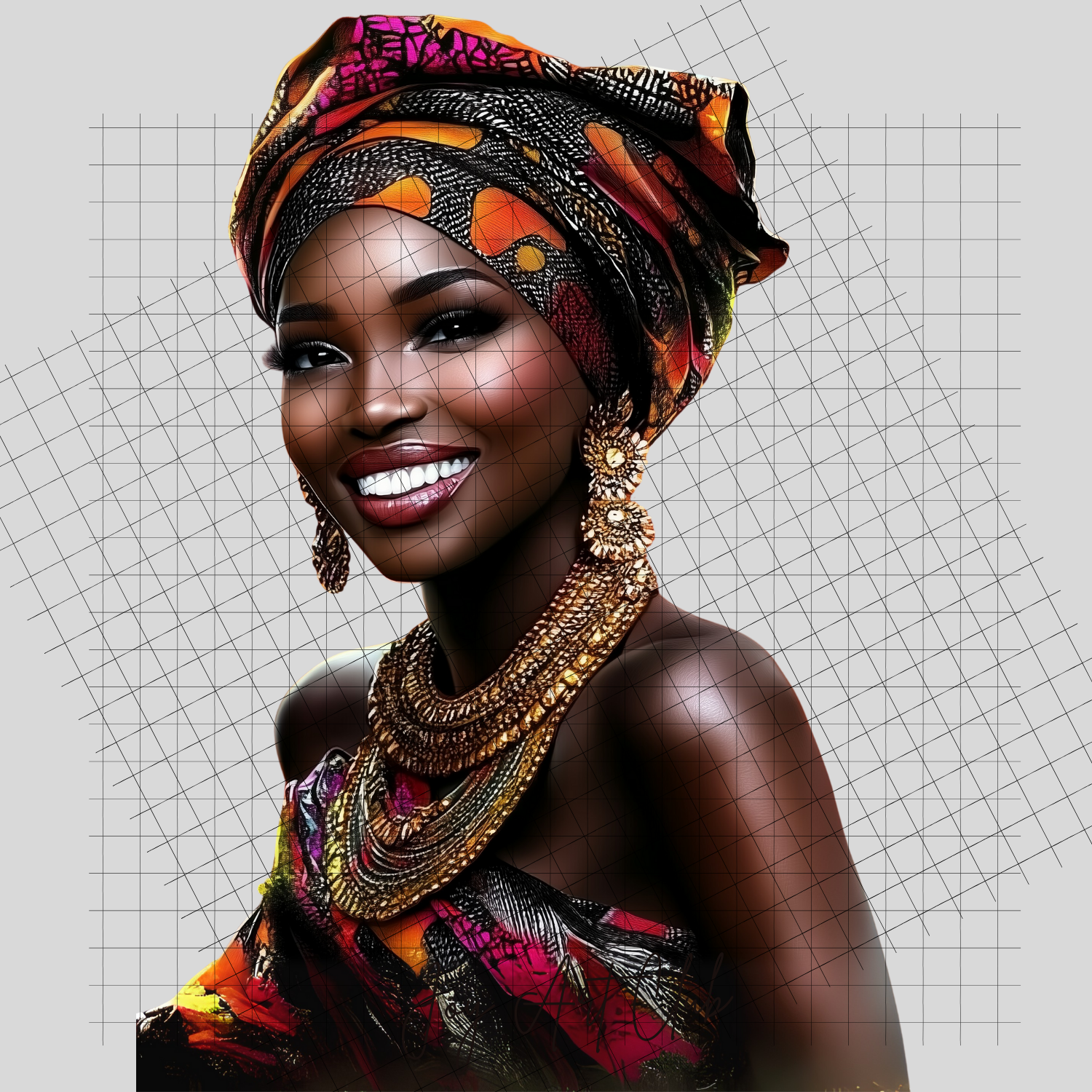 JAC - Black Woman Art - Clipart Bundle PLR / DFY - #Queens Day PLR Clipart