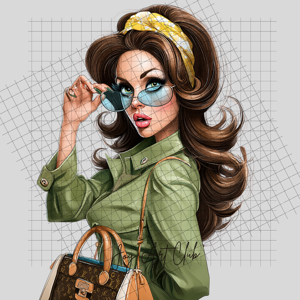 JAC - European Woman Art- Clipart Bundle PLR / DFY - #Blond Bombshell