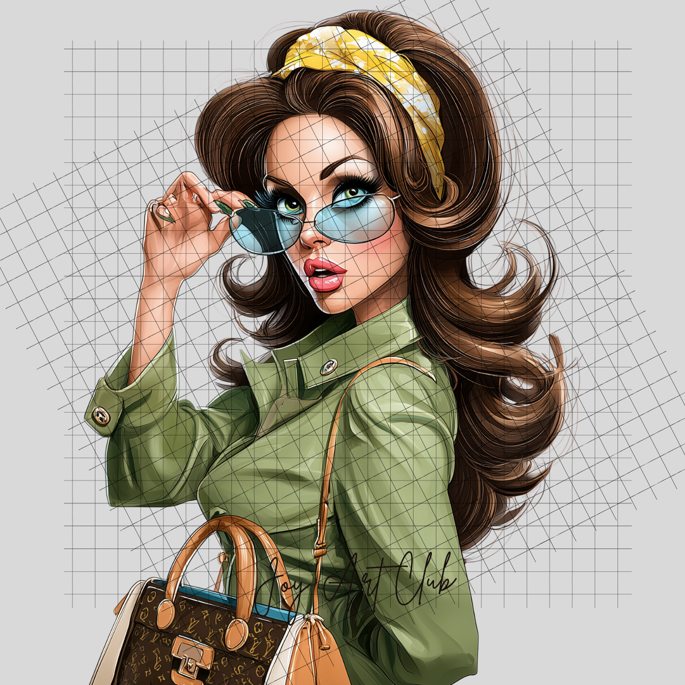 JAC - European Woman Art- Clipart Bundle PLR / DFY - #Blond Bombshell