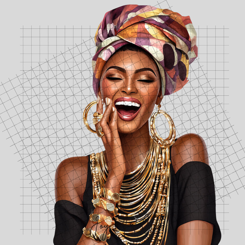 JAC - Black Woman Art- Clipart Bundle PLR / DFY - #Mixed Emotions
