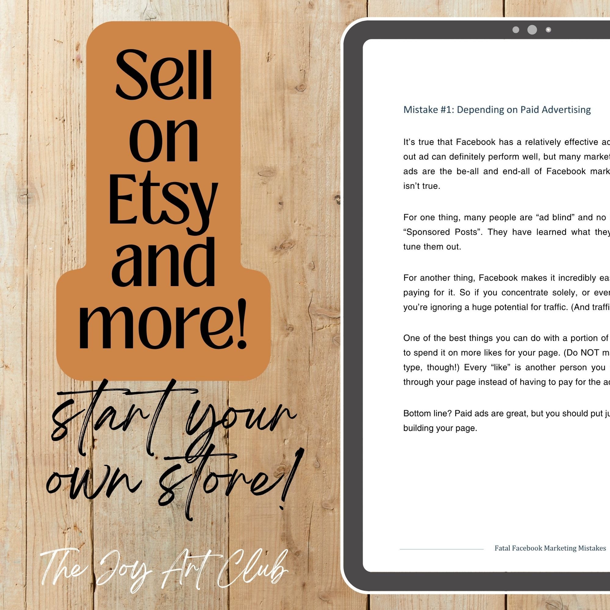 JAC - PLR  / DFY Ebook - 100% Editable - #Fatal Facebook Marketing Mistakes