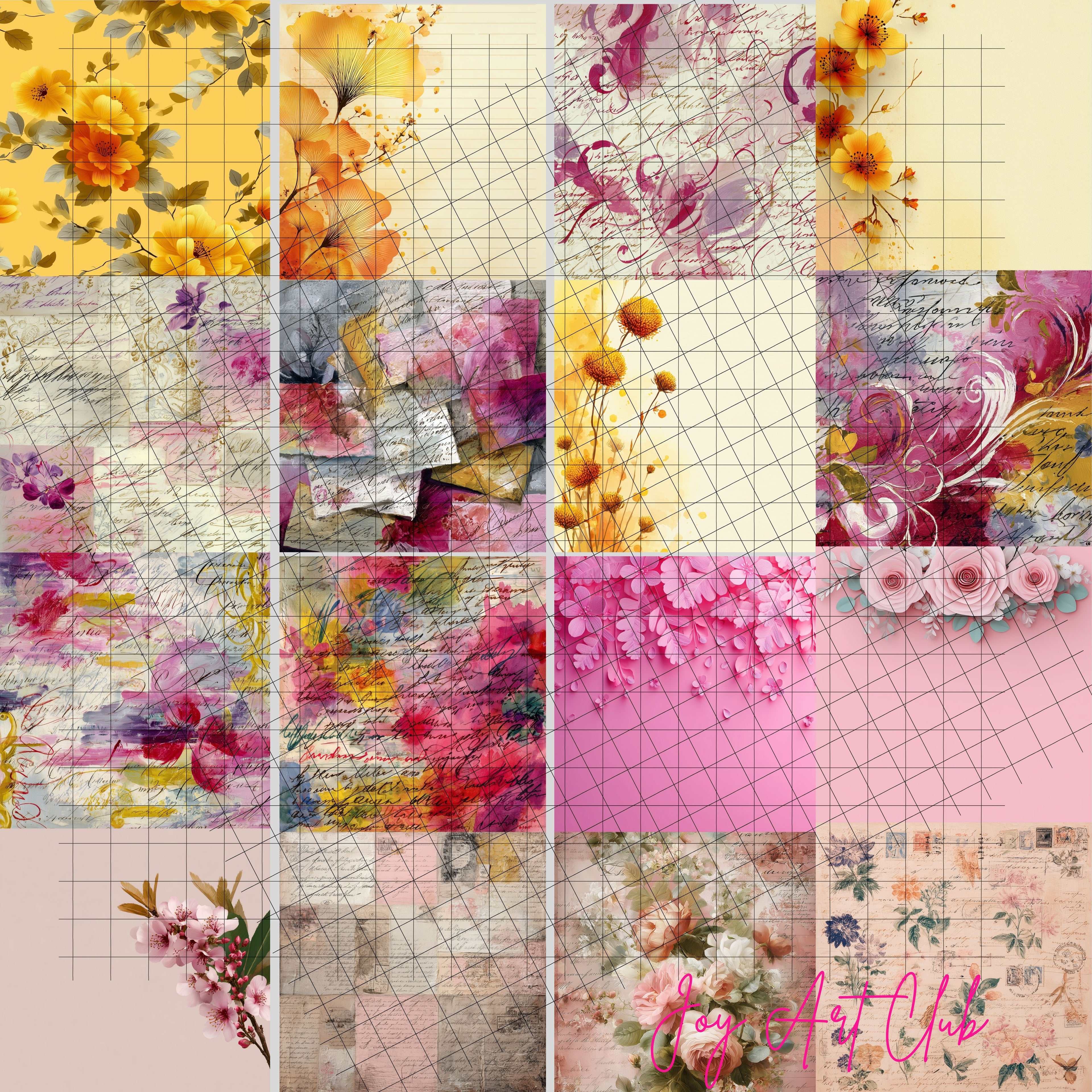 JAC - Digital Papers Bundle - #Happy Papers