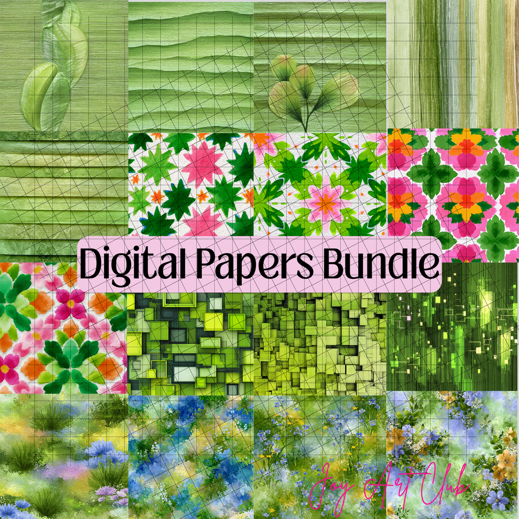 JAC - Standard Bundle Digital Papers - #Greeny Dap