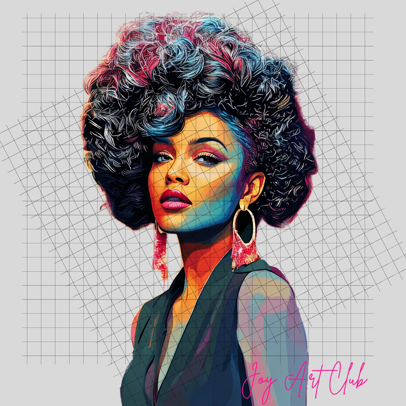 JAC - Black Woman Art - Clipart Bundle PLR / DFY - #Poppin Sistas
