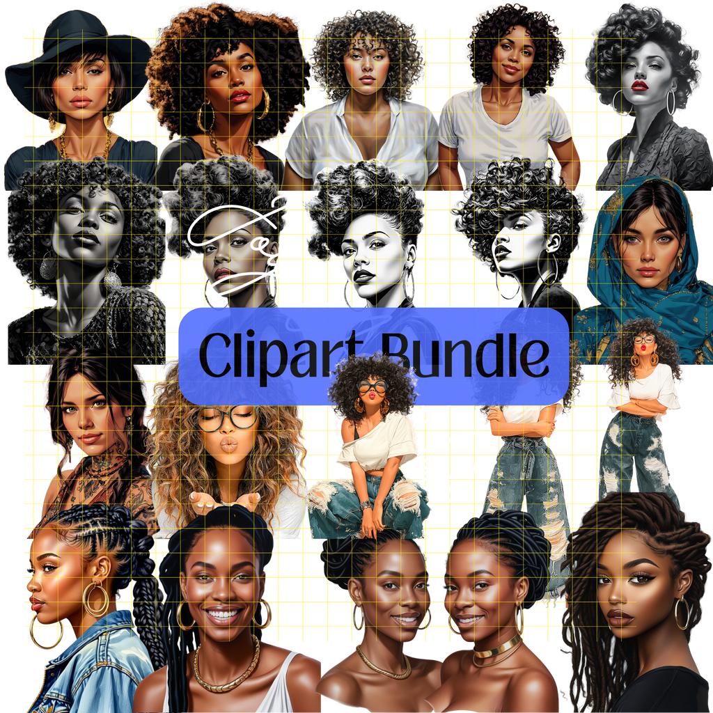 JAC - Standard Bundle Clipart Set - PLR / DFY - #Bubbly Mood