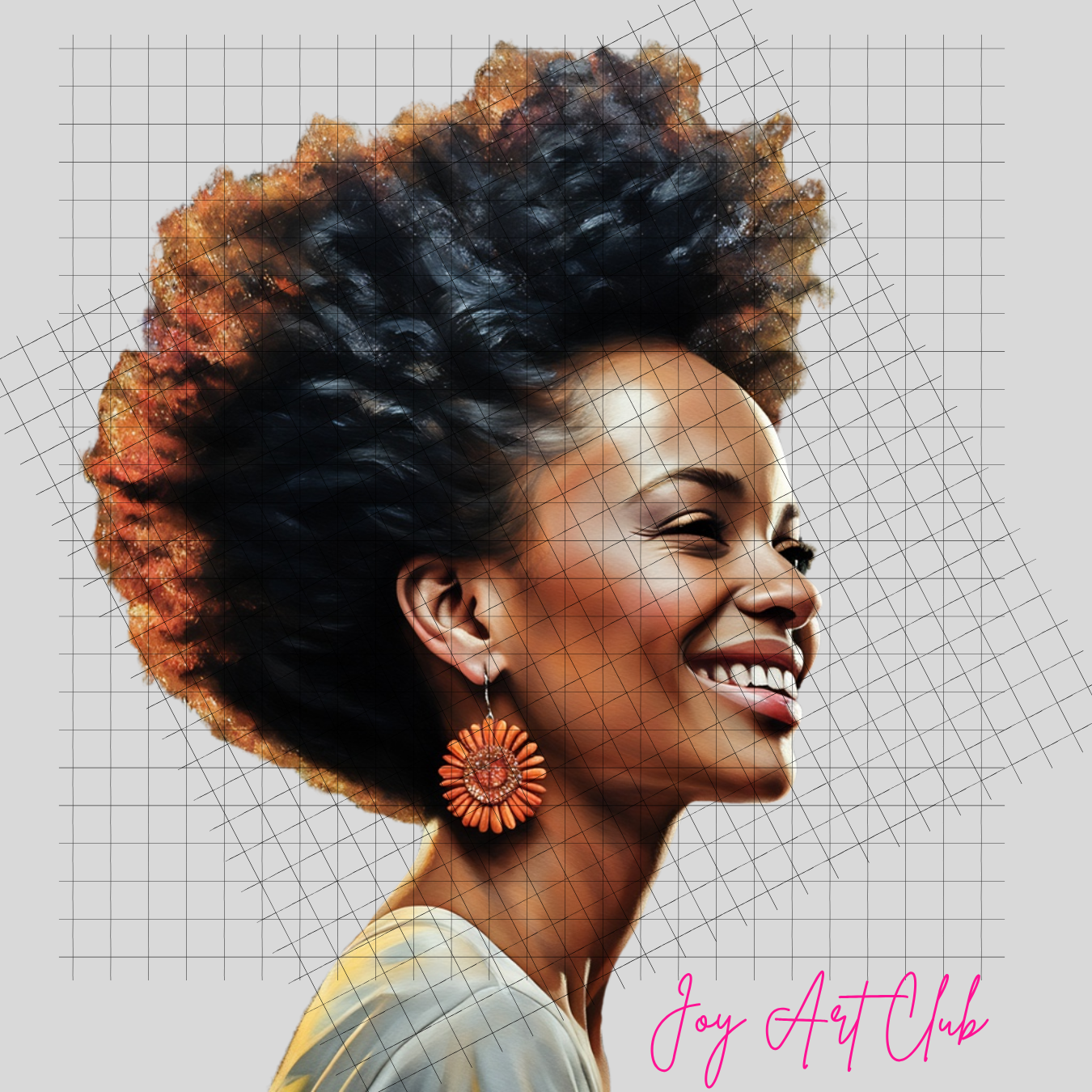 JAC - Black Woman Art - Clipart Bundle PLR / DFY - #Afro Bliss
