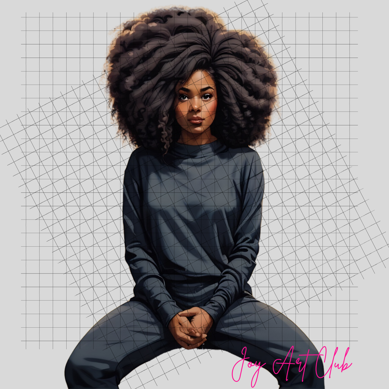 JAC - Black Woman Art - Clipart Bundle PLR / DFY - #My Journey