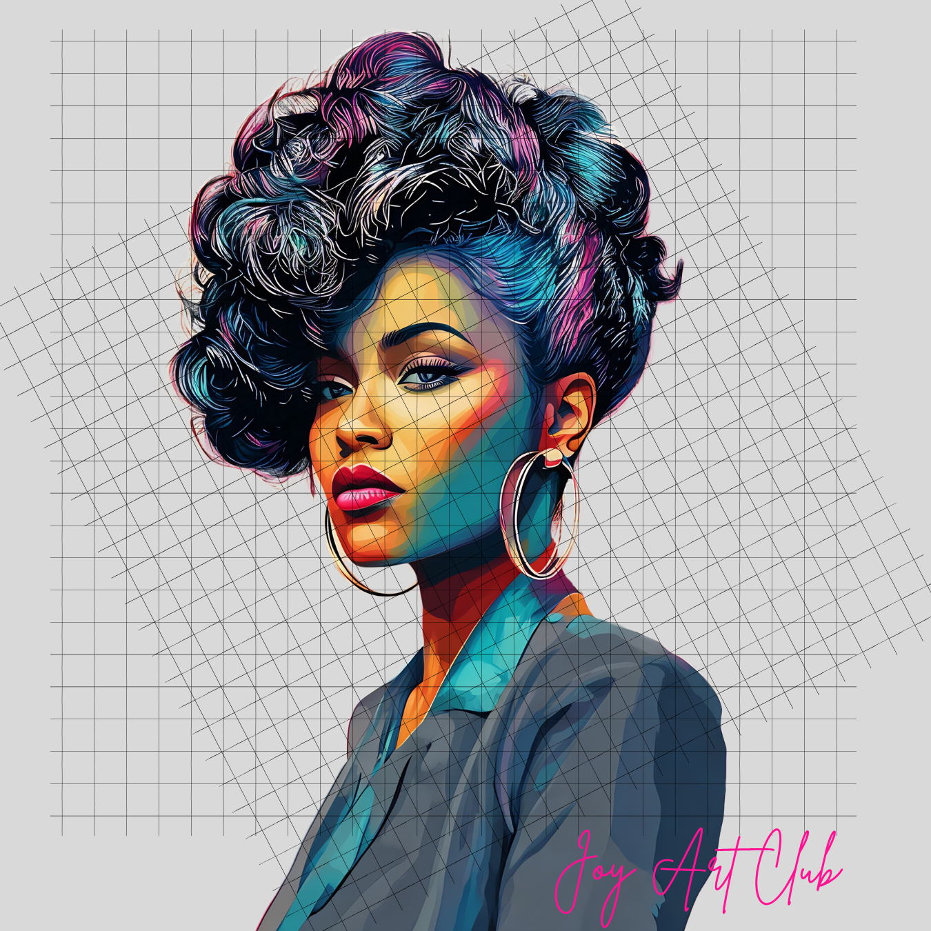 JAC - Black Woman Art - Clipart Bundle PLR / DFY - #Poppin Sistas