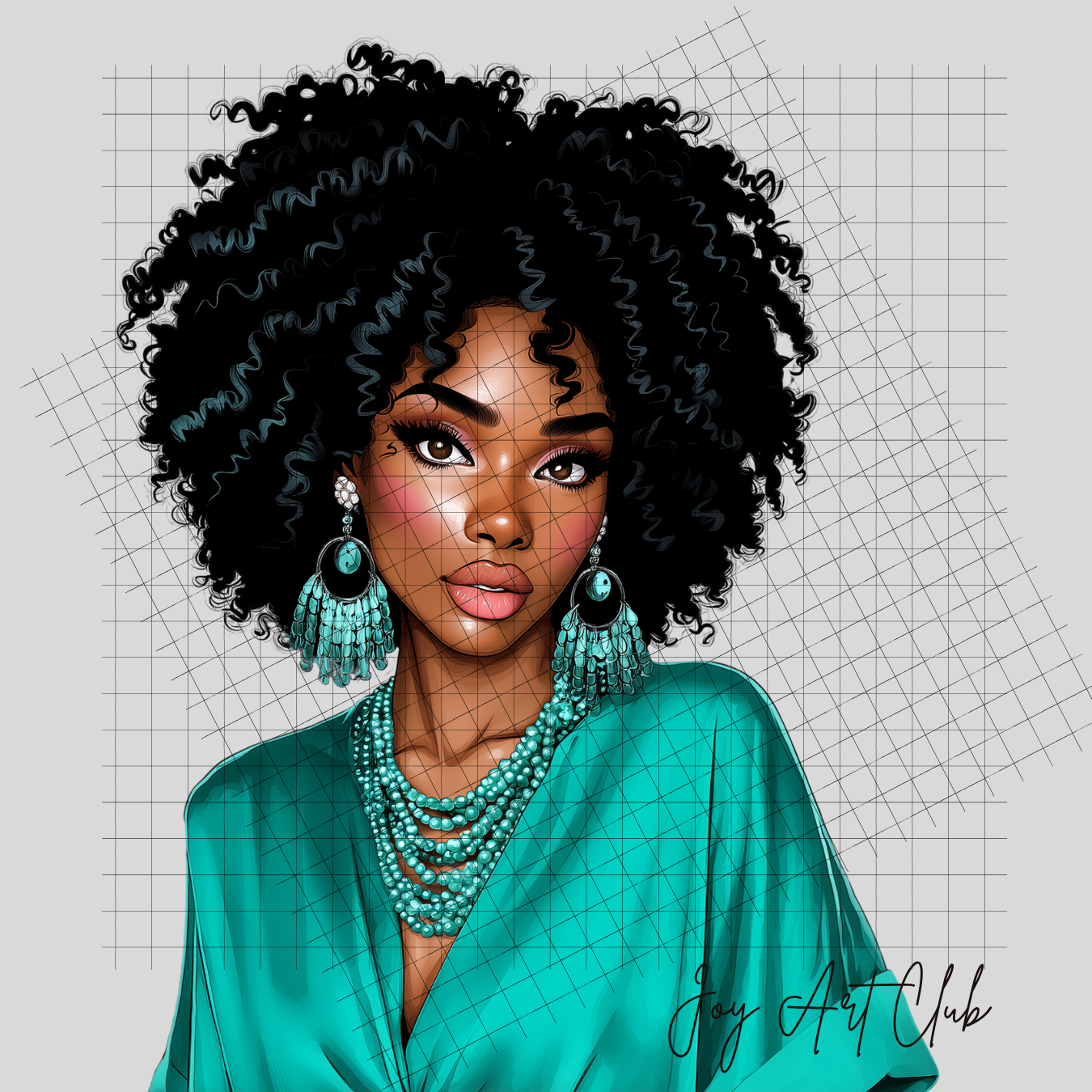 JAC - Black Woman Art - Clipart Bundle PLR / DFY - #Easy Breezy