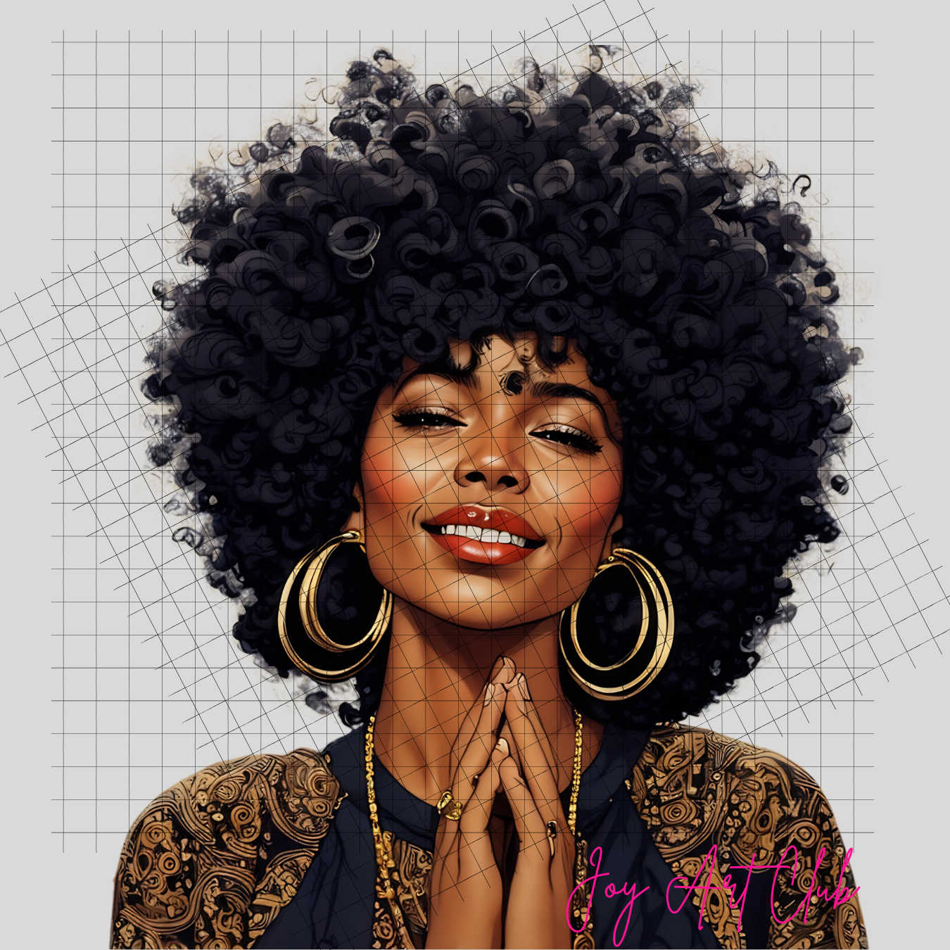 JAC - Black Woman Art - Clipart Bundle PLR / DFY - #Dreamy Days Sis