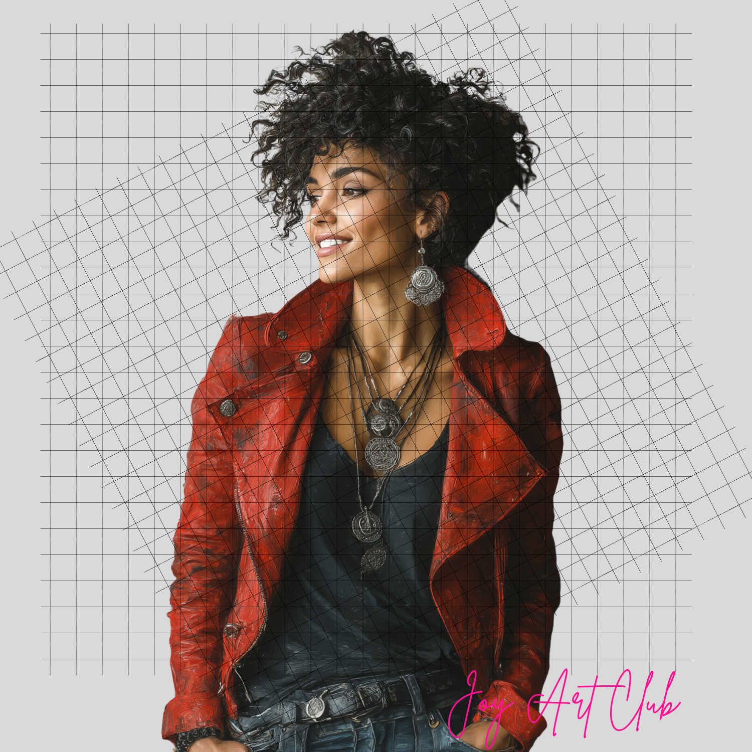 JAC - Black Woman Art - Clipart Bundle PLR / DFY - #Red Glam Sis