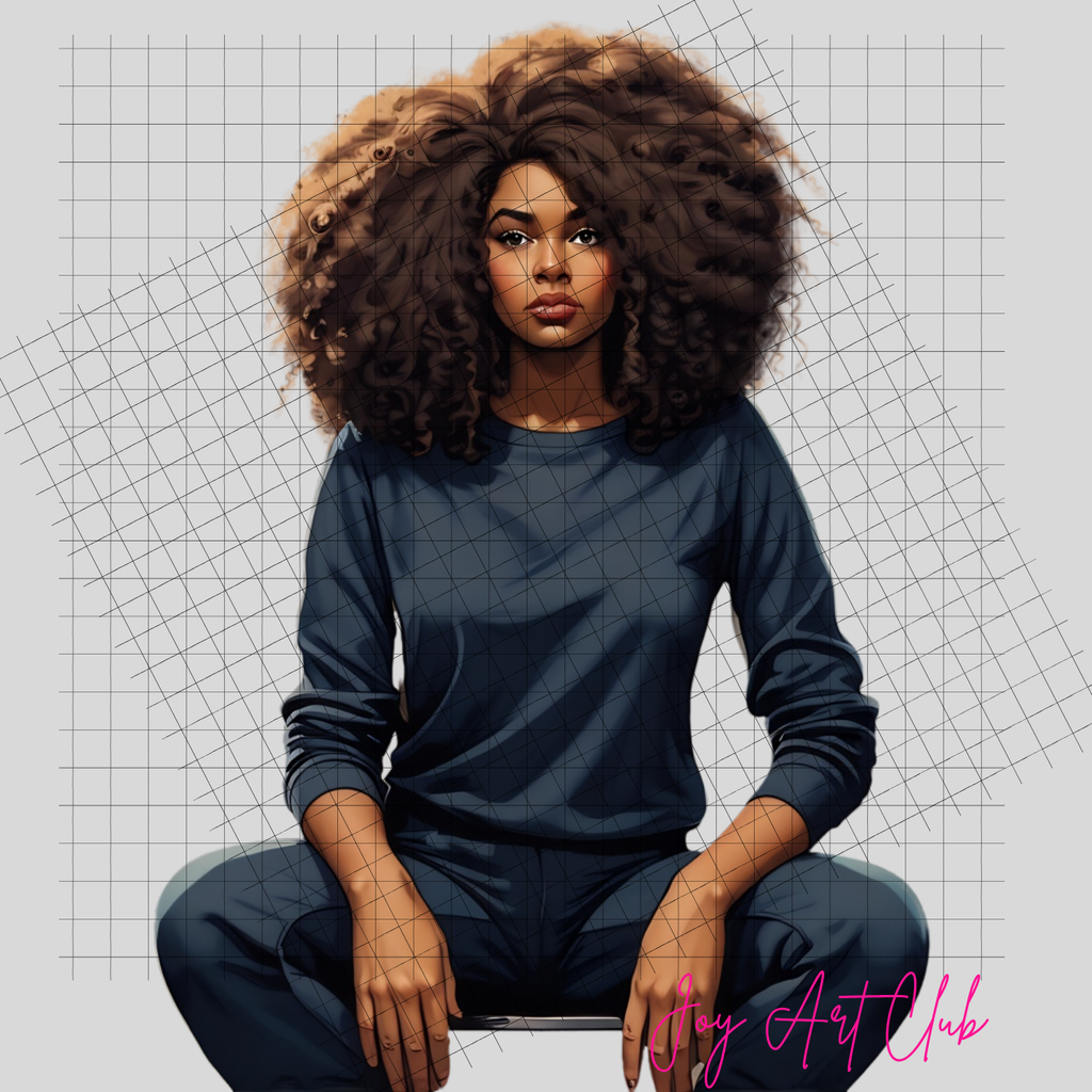 JAC - Black Woman Art - Clipart Bundle PLR / DFY - #My Journey