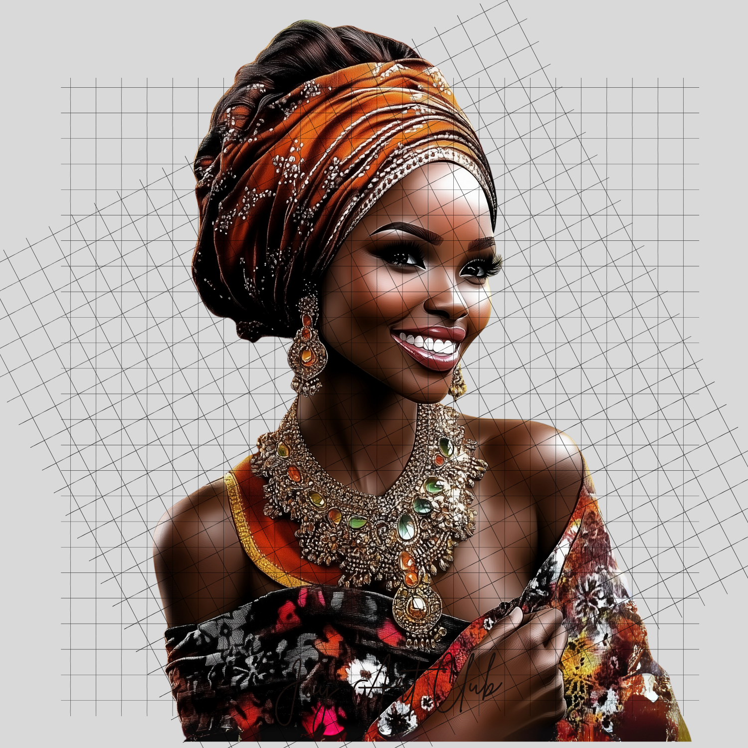 JAC - Black Woman Art - Clipart Bundle PLR / DFY - #Queens Day PLR Clipart