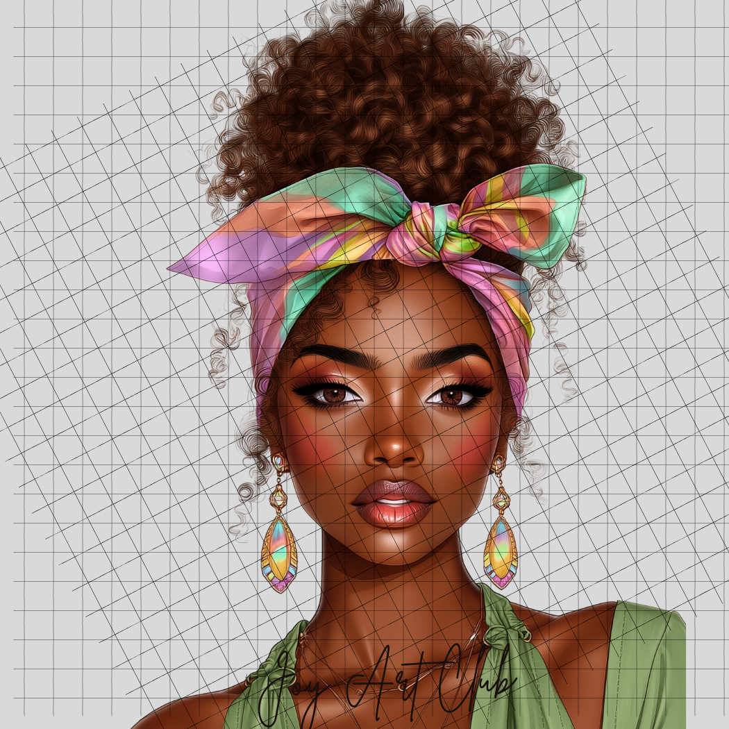 JAC - Black Woman Art - Clipart Bundle PLR / DFY - #Rainbow Fun upd