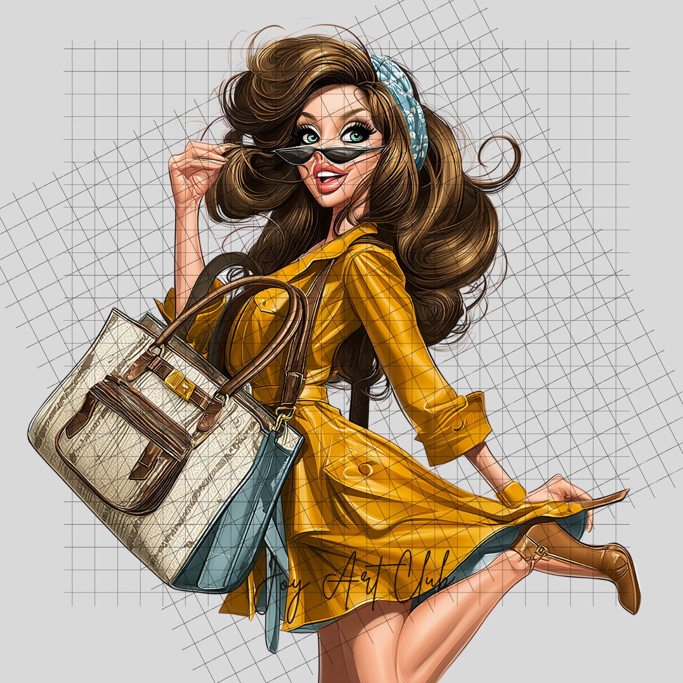 JAC - European Woman Art- Clipart Bundle PLR / DFY - #Blond Bombshell