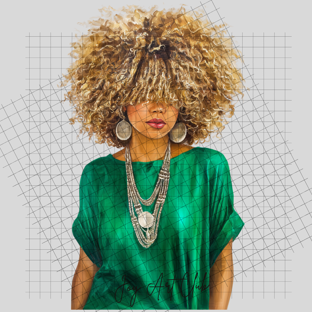 JAC - Black Woman Art- Clipart Bundle PLR / DFY - #Mixed Emotions