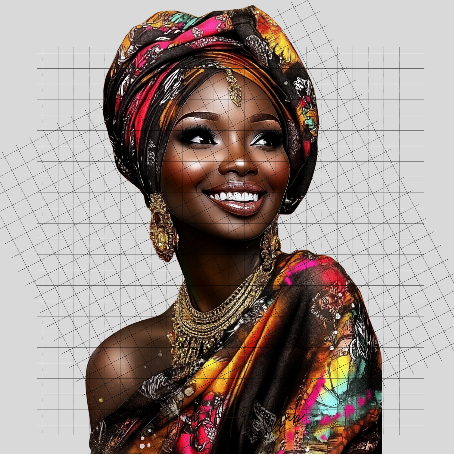 JAC - Black Woman Art - Clipart Bundle PLR / DFY - #Queens Day PLR Clipart