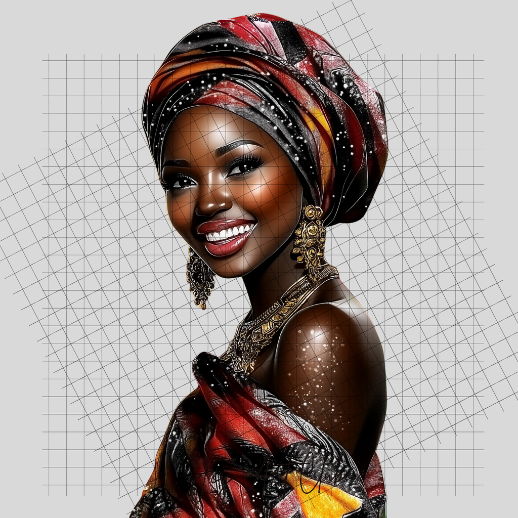 JAC - Black Woman Art - Clipart Bundle PLR / DFY - #Queens Day PLR Clipart
