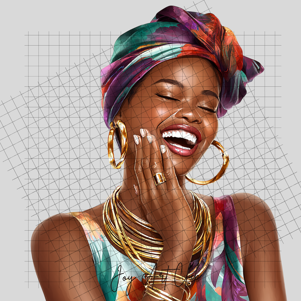 JAC - Black Woman Art- Clipart Bundle PLR / DFY - #Mixed Emotions