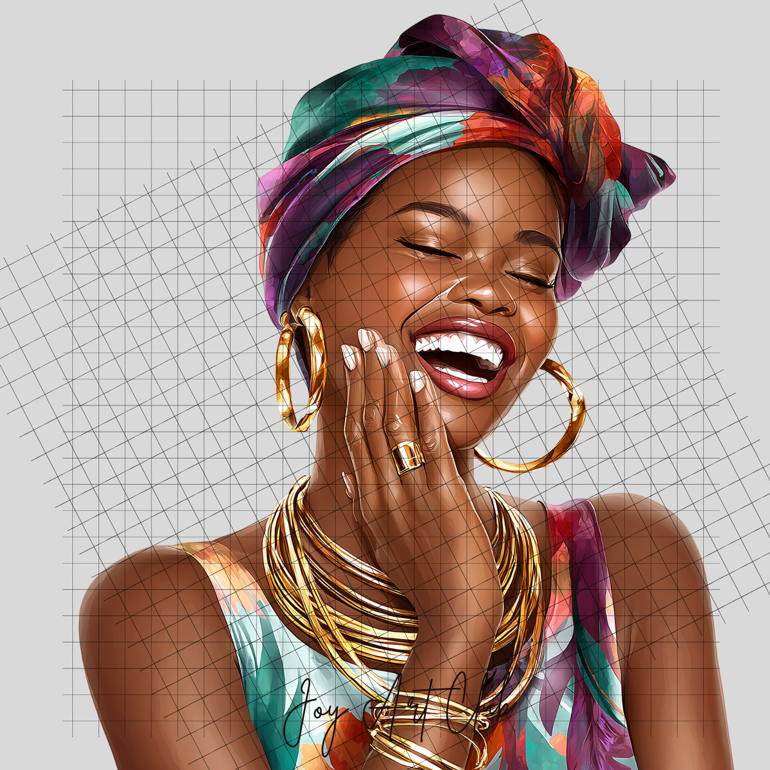 JAC - Black Woman Art- Clipart Bundle PLR / DFY - #Mixed Emotions