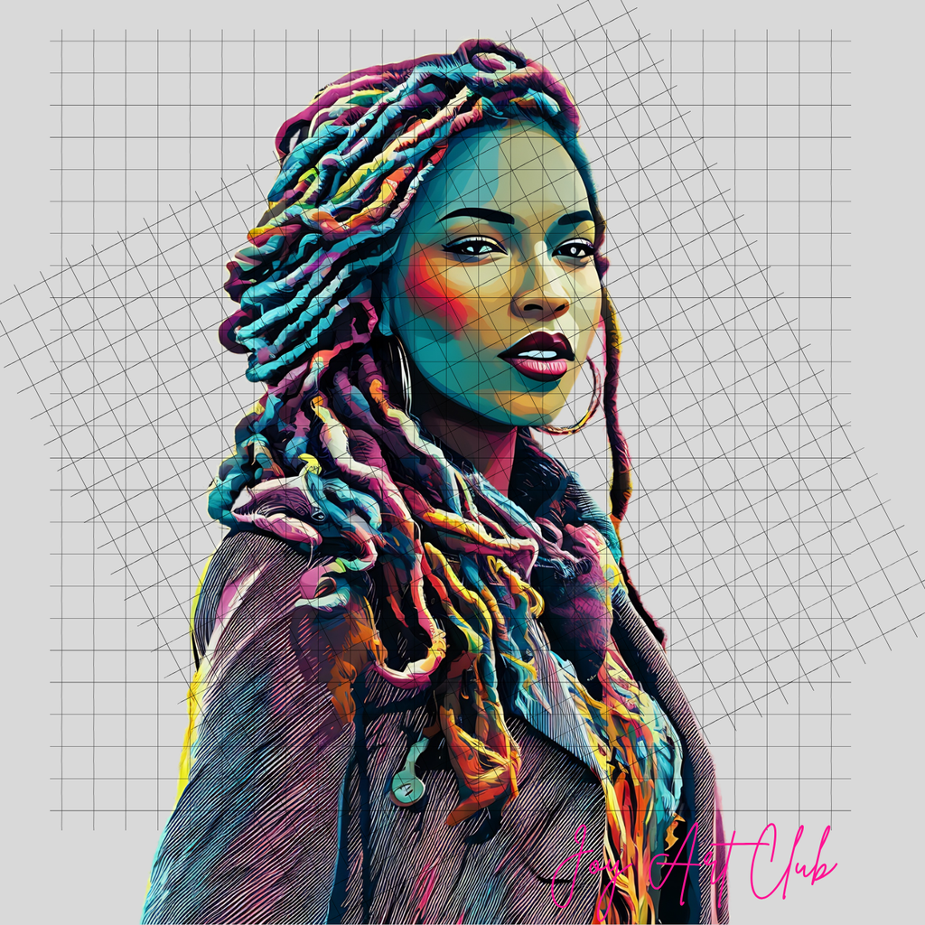 JAC - Black Woman Art - Clipart Bundle PLR / DFY - #Poppin Sistas
