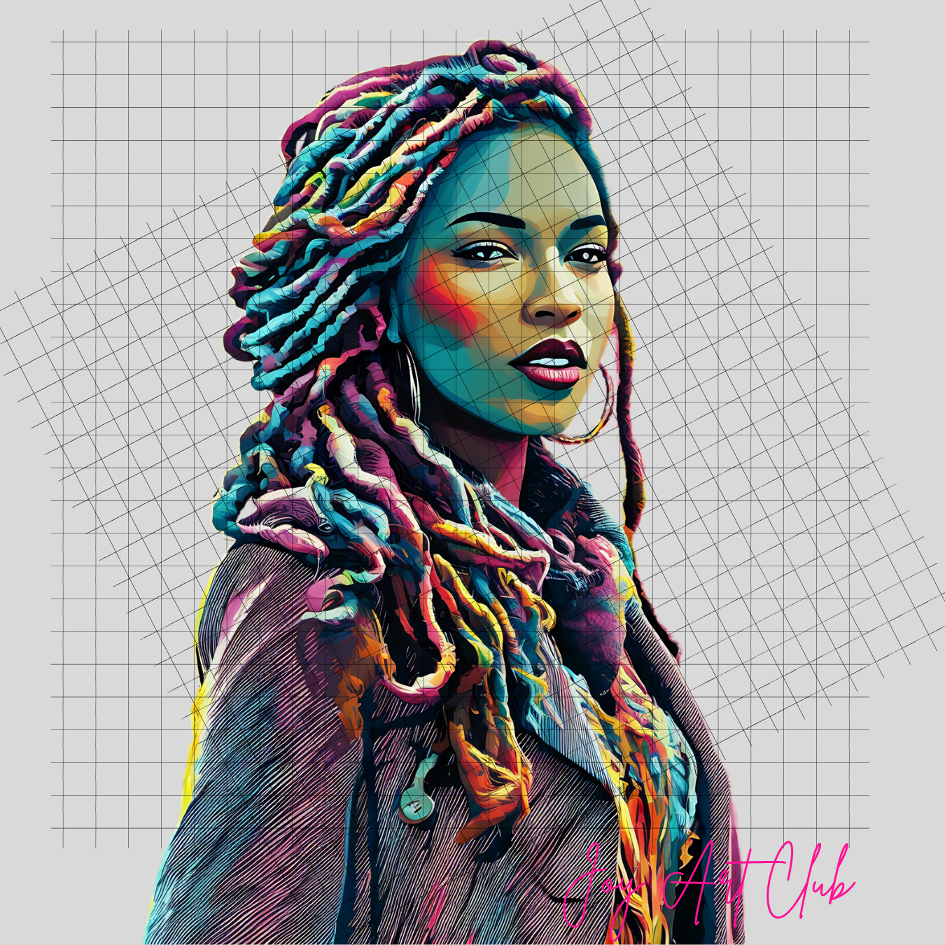 JAC - Black Woman Art - Clipart Bundle PLR / DFY - #Poppin Sistas
