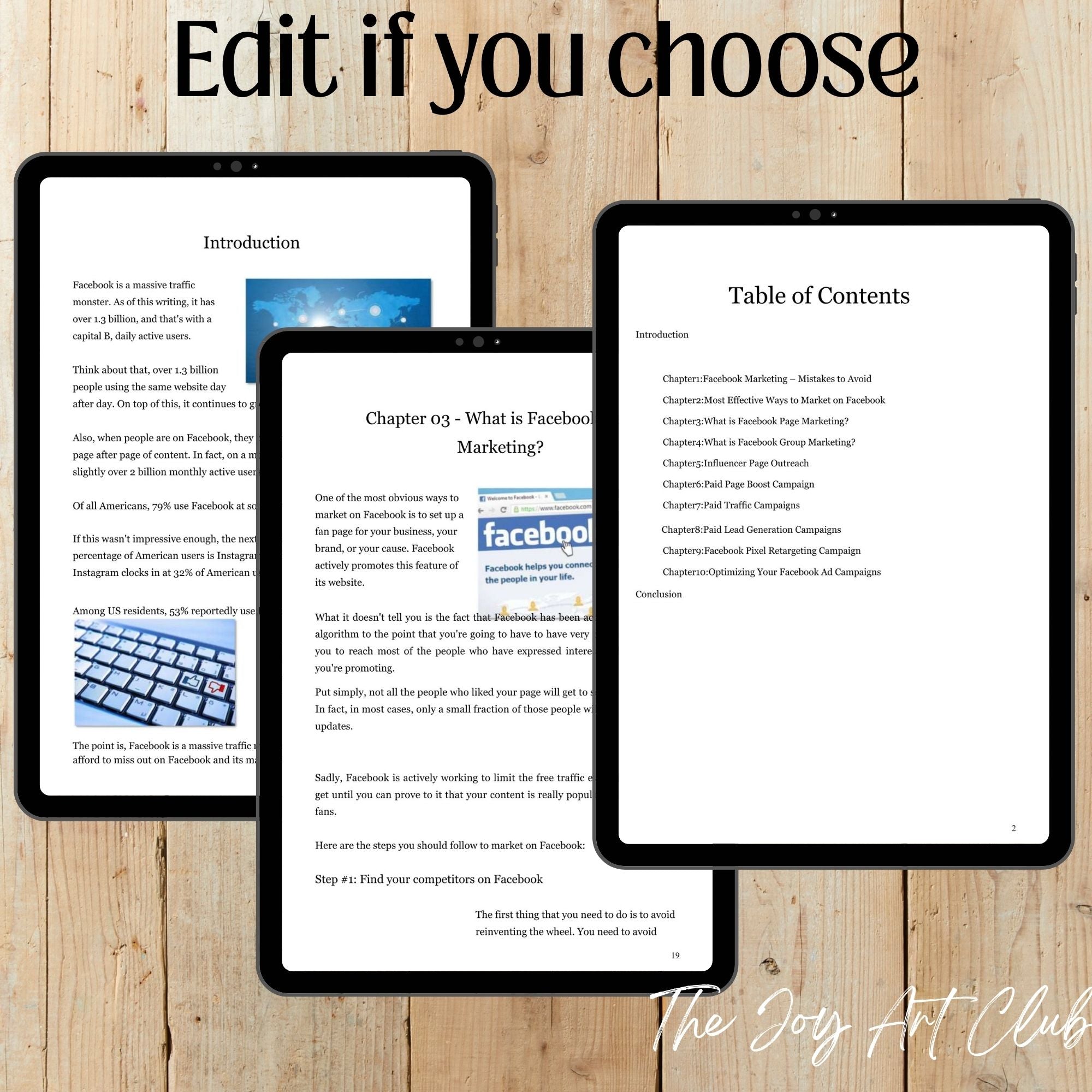 JAC - PLR  / DFY Ebook - 100% Editable - #Power of Facebook Marketing