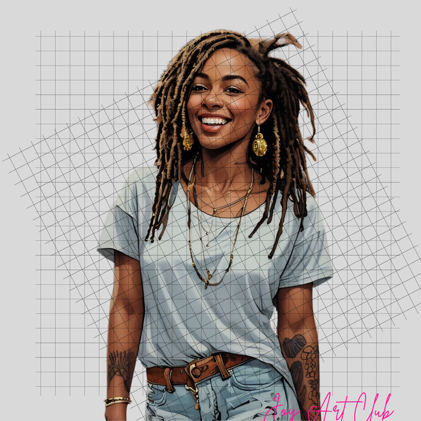 JAC - Black Woman Art - Clipart Bundle PLR / DFY - #Beauty In Motion
