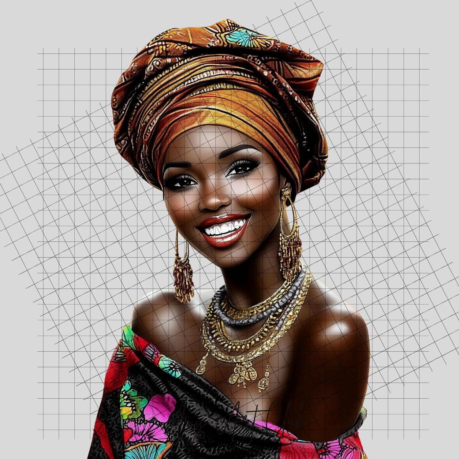 JAC - Black Woman Art - Clipart Bundle PLR / DFY - #Queens Day PLR Clipart