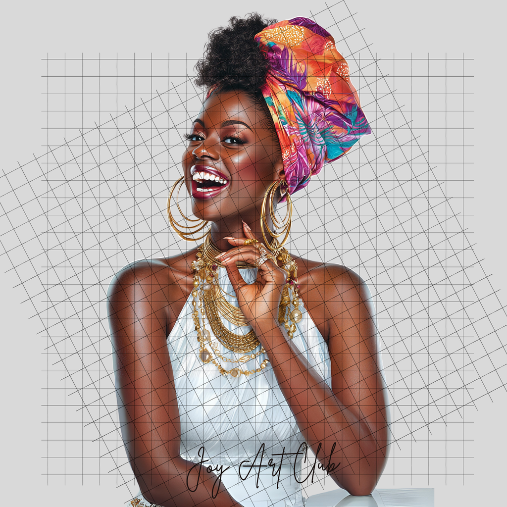 JAC - Black Woman Art- Clipart Bundle PLR / DFY - #Mixed Emotions