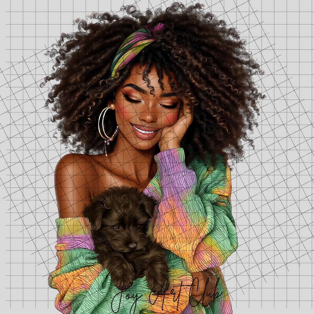 JAC - Black Woman Art - Clipart Bundle PLR / DFY - #Rainbow Fun upd