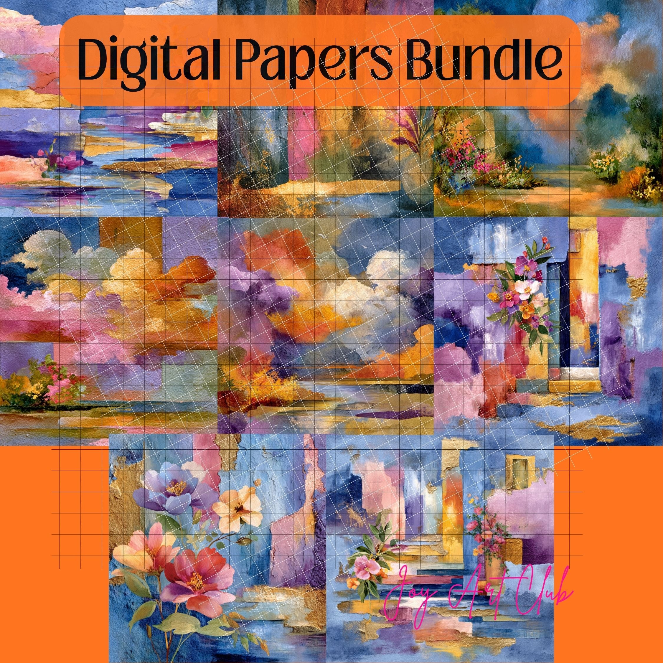 JAC - Mini Bundle Digital Papers Set - #Seasons Bloomed