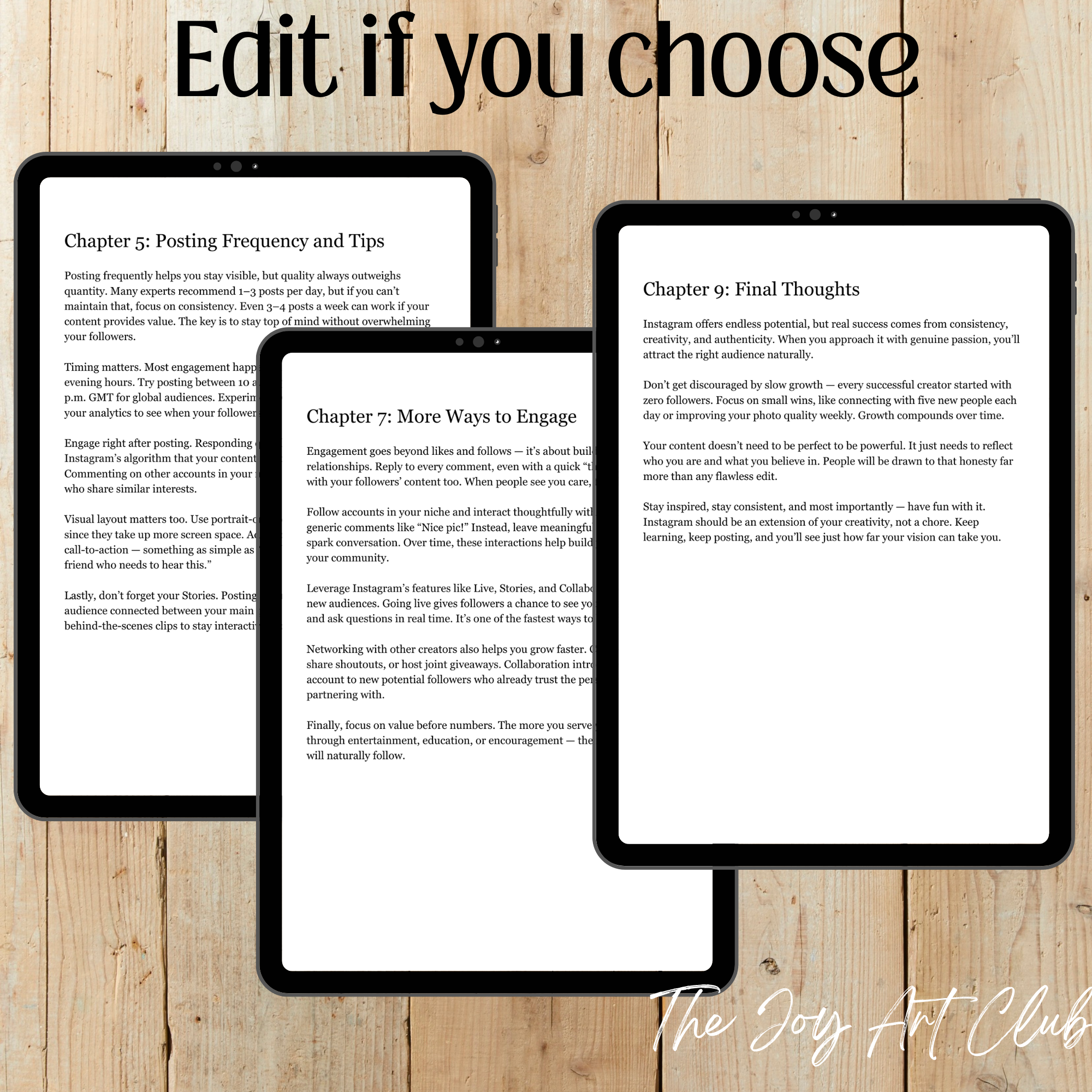 JAC - PLR  / DFY Ebook - 100% Editable - #100 Instagram Followers in A Day