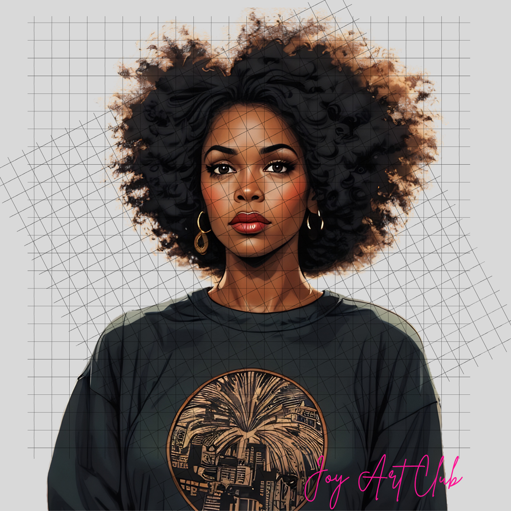 JAC - Black Woman Art - Clipart Bundle PLR / DFY - #My Journey
