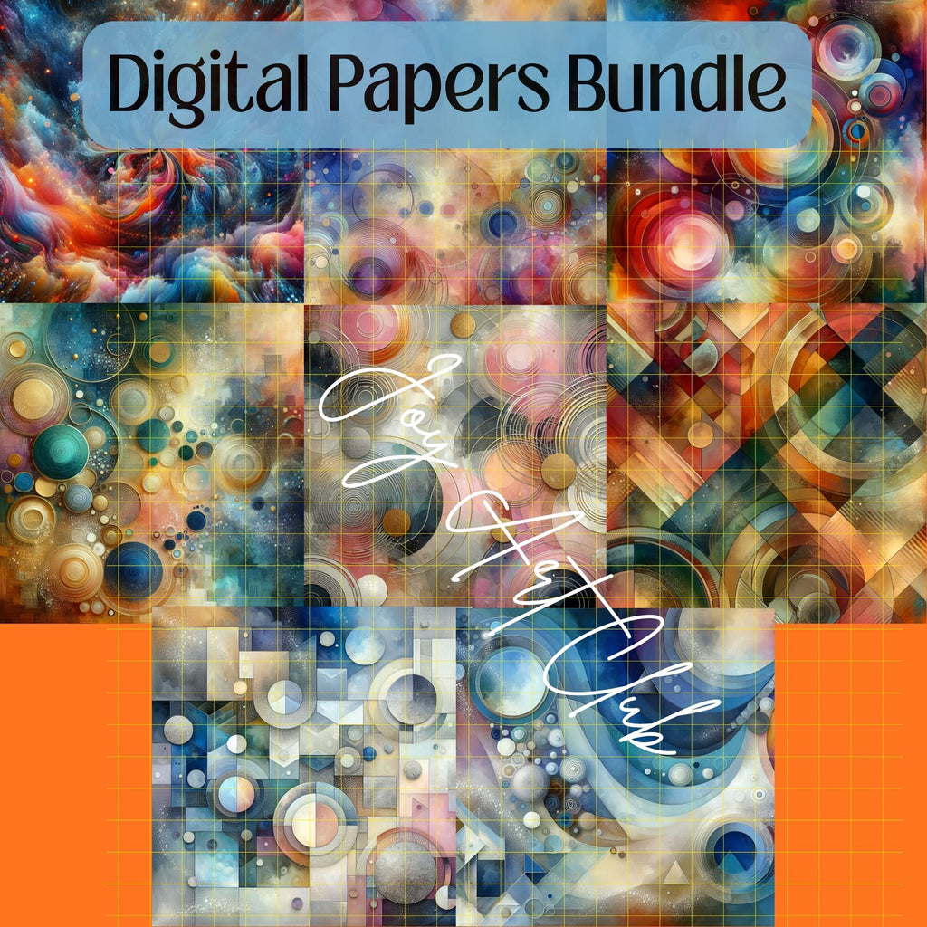 JAC - Mini Bundle Digital Papers Set - #Soft Horizon