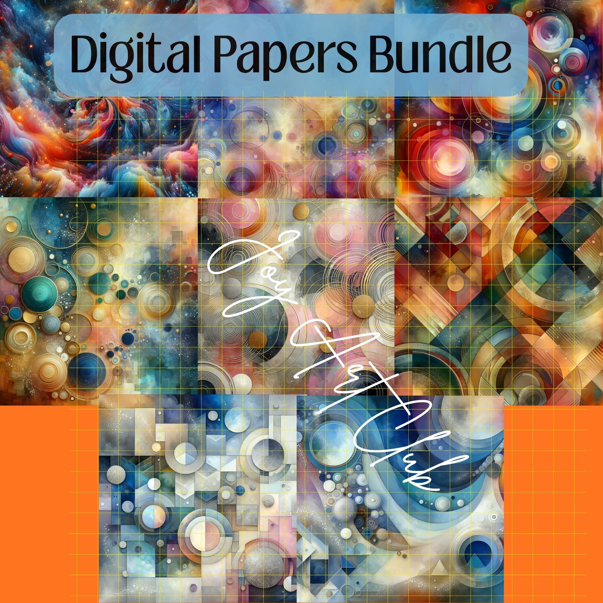 JAC - Mini Bundle Digital Papers Set - #Soft Horizon