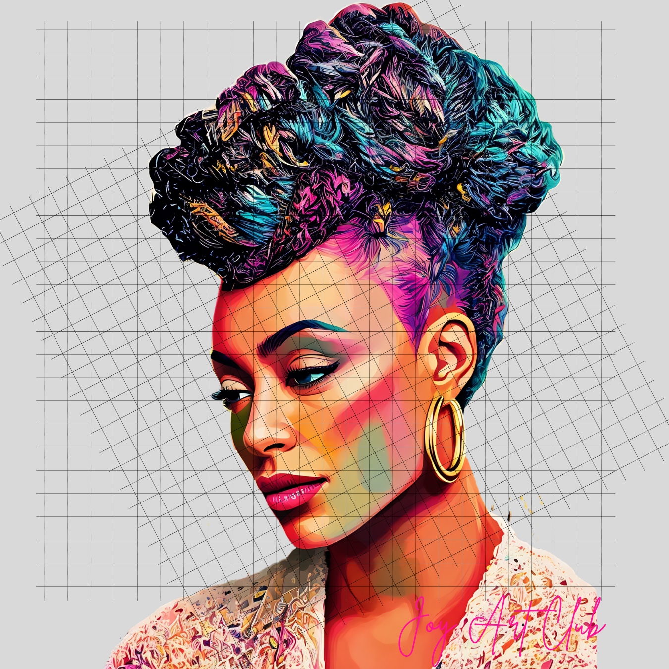 JAC - Black Woman Art - Clipart Bundle PLR / DFY - #Poppin Sistas
