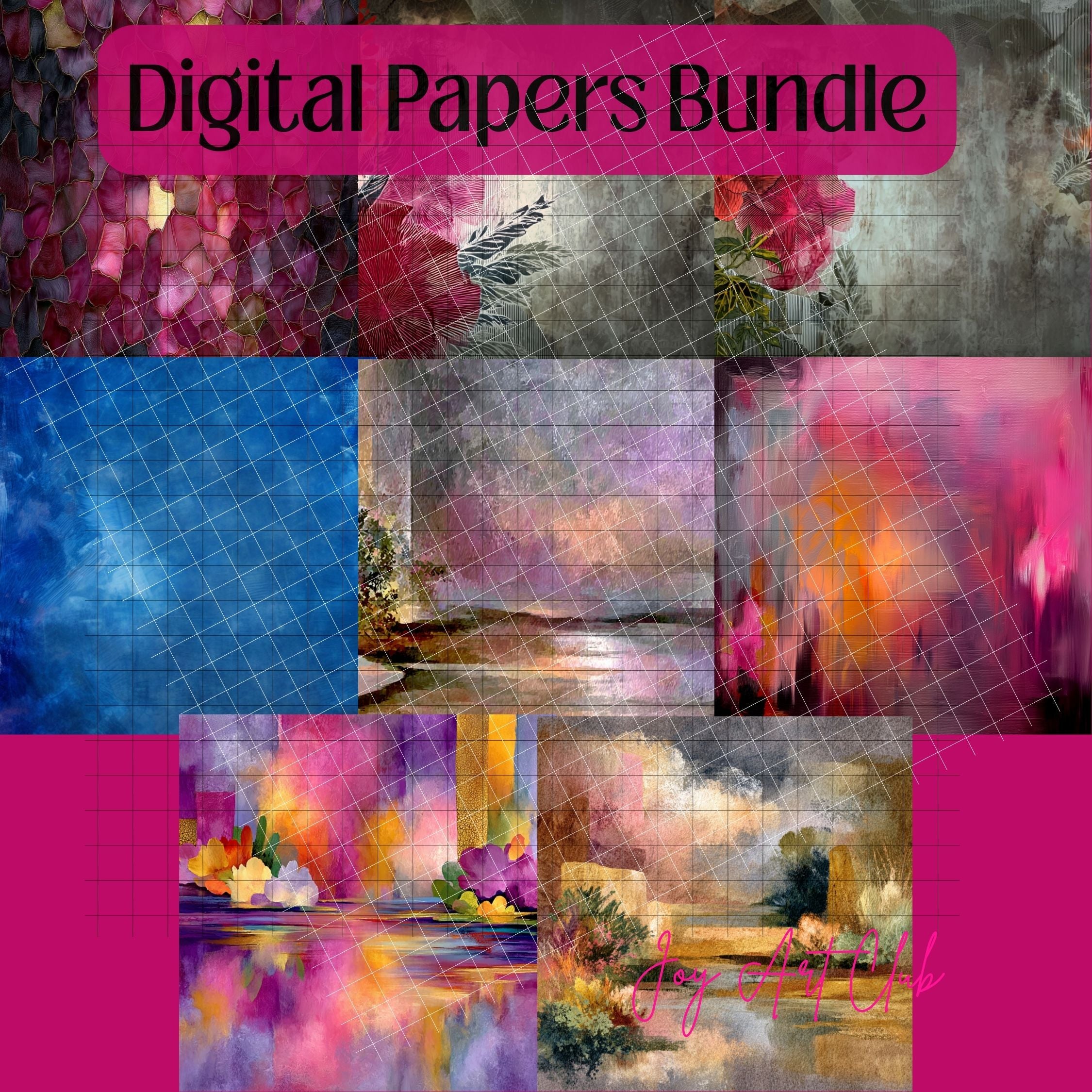 JAC - Mini Bundle Digital Papers Set - #Beautiful Babes
