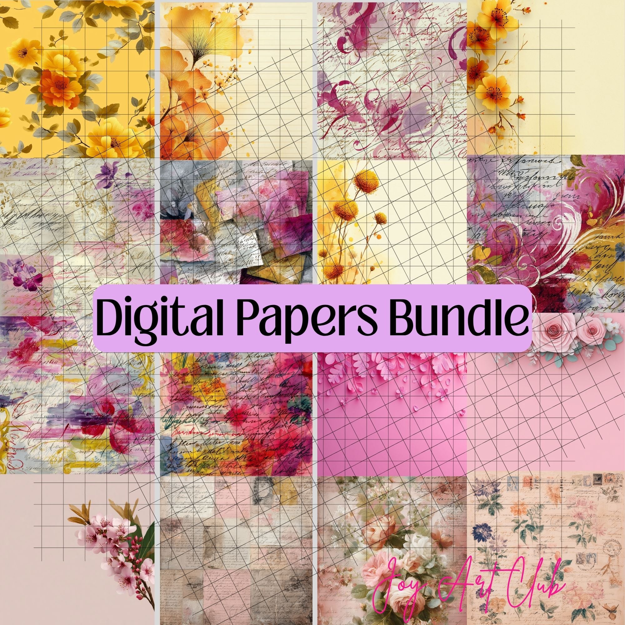 JAC - Standard Bundle Digital Papers - #Happy Papers