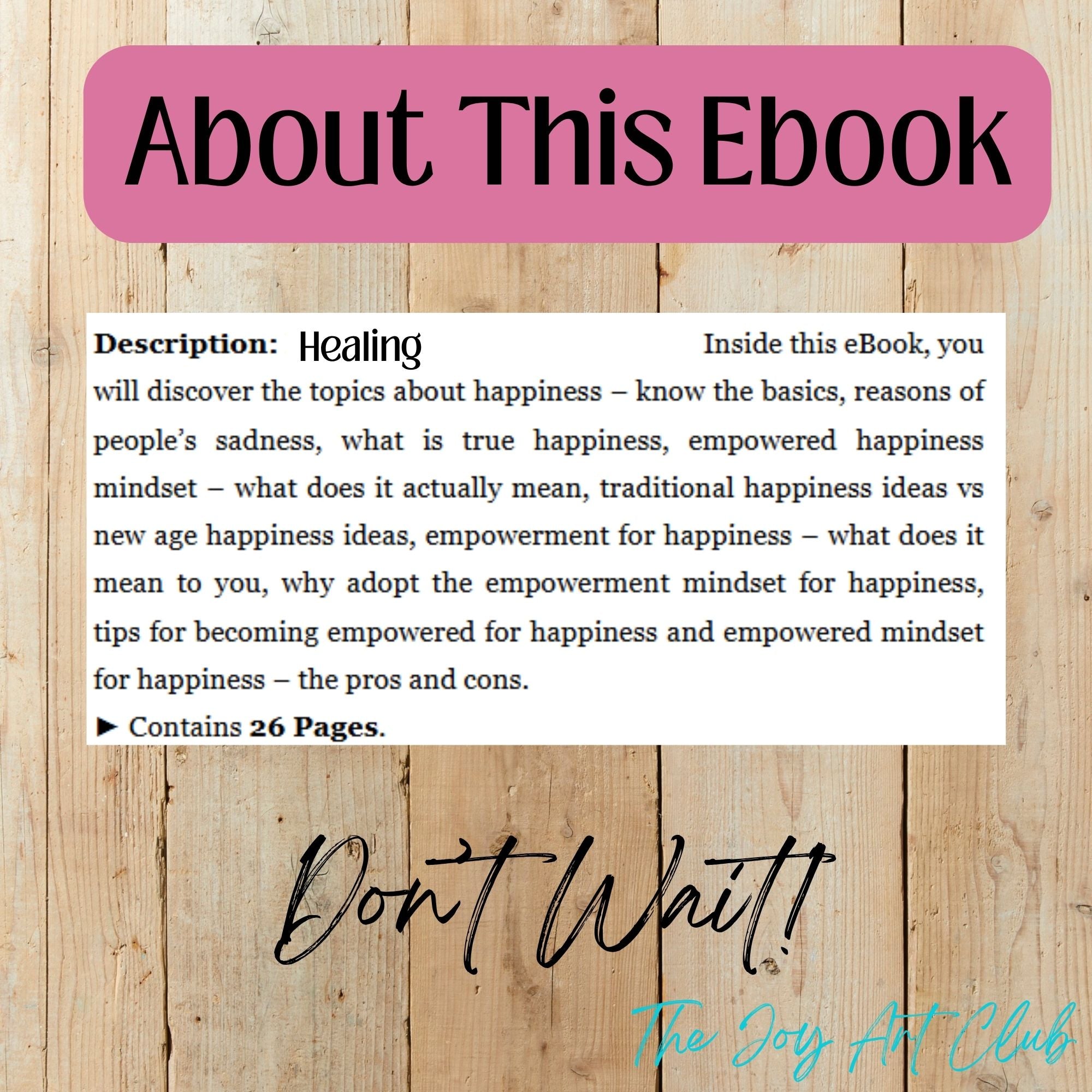JAC - PLR  / DFY Ebook - 100% Editable - #Healing
