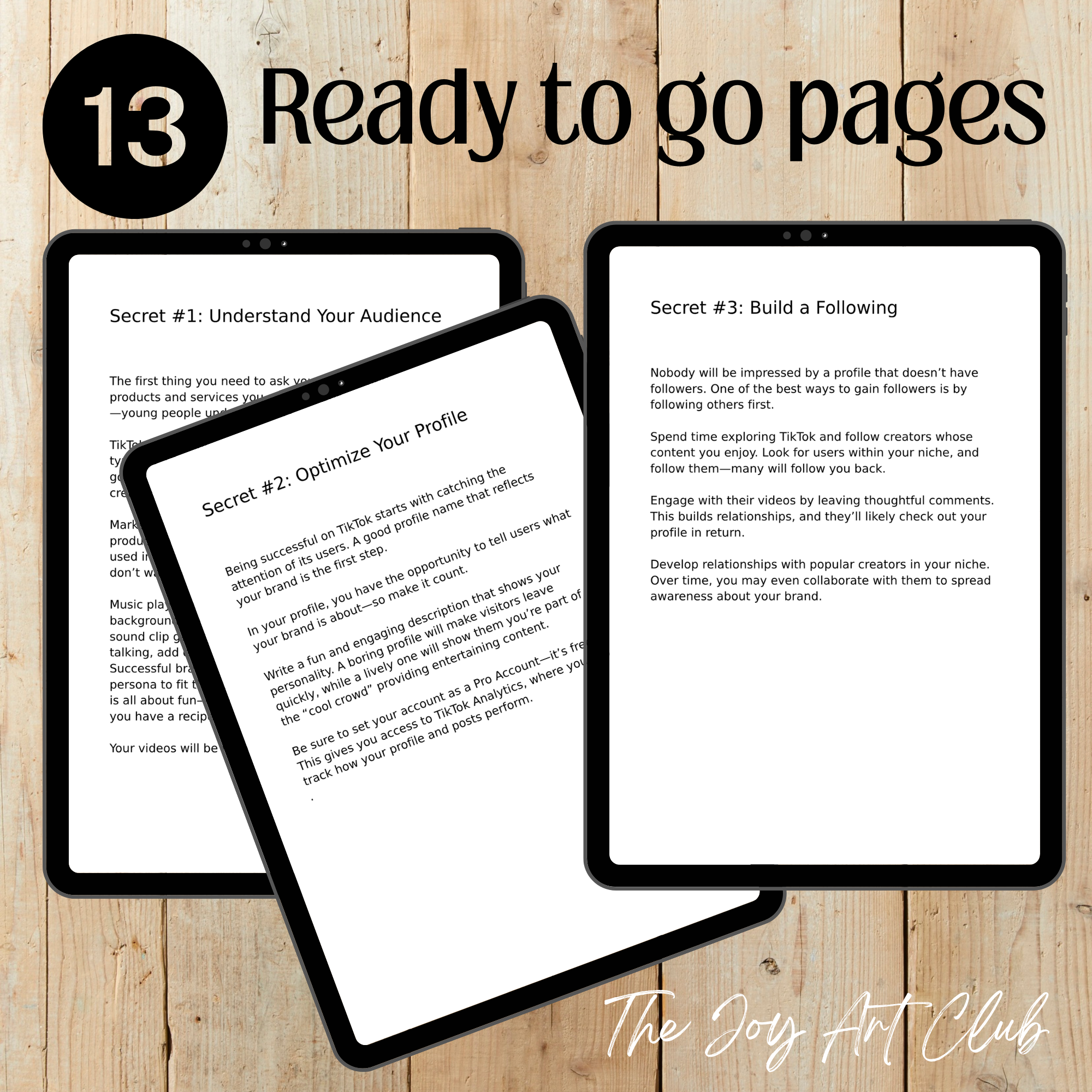 JAC - PLR  / DFY Ebook - 100% Editable - #8 Secrets to Marketing Success with Tik Tok