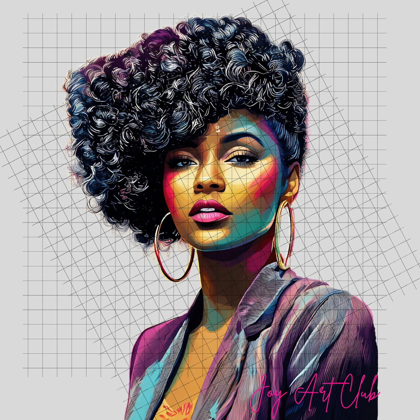 JAC - Black Woman Art - Clipart Bundle PLR / DFY - #Poppin Sistas